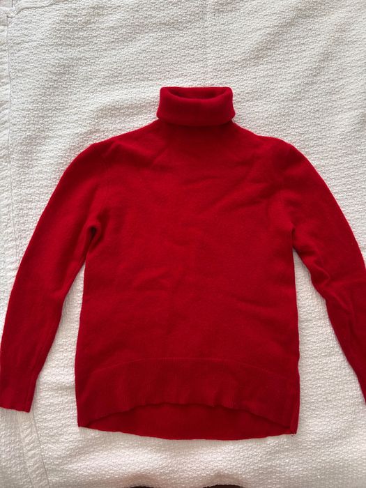 Pulover roșu de cașmir massimo dutti