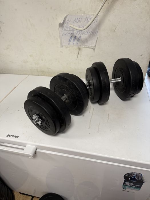 Gantere reglabile set 34 kg, 17 kg+17 kg=34 kg. Noi Germany pret promo