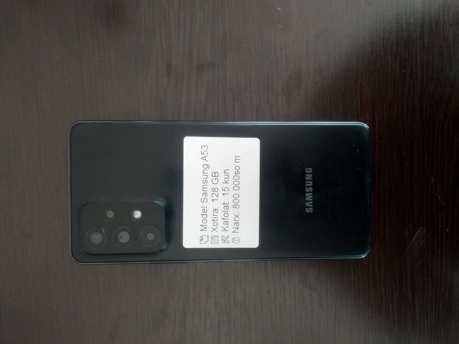 Samsung Galaxy A53 (Ideal holat) — 128GB | 6GB RAM