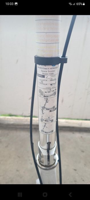 Trotinetă Space Scooter X580 Albă – Propulsie prin balans. Suportă 90 kg