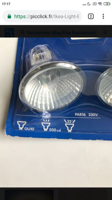 Bec LED GU10 230 lumeni lampa ikea