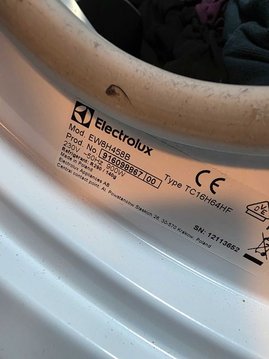 uscator ELECTROLUX EW8H458B 91609886700 piese Rezervor de apa