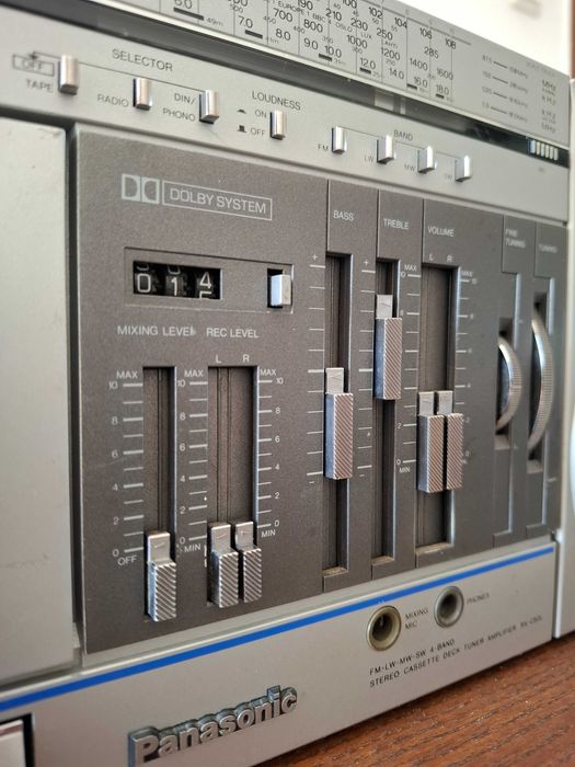 Radiocasetofon retro Panasonic RX-C60L, DEFECT