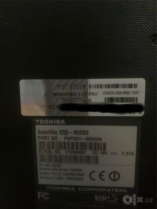 Toshiba Notebook tf core i7
