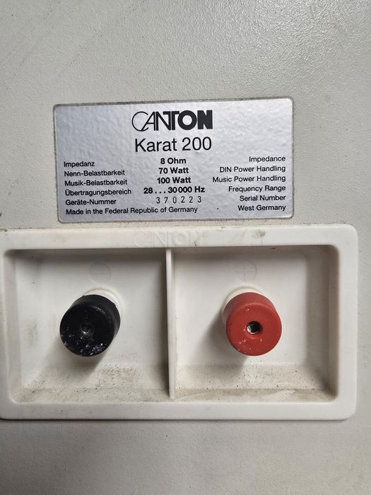 Boxe audio canton karat 200