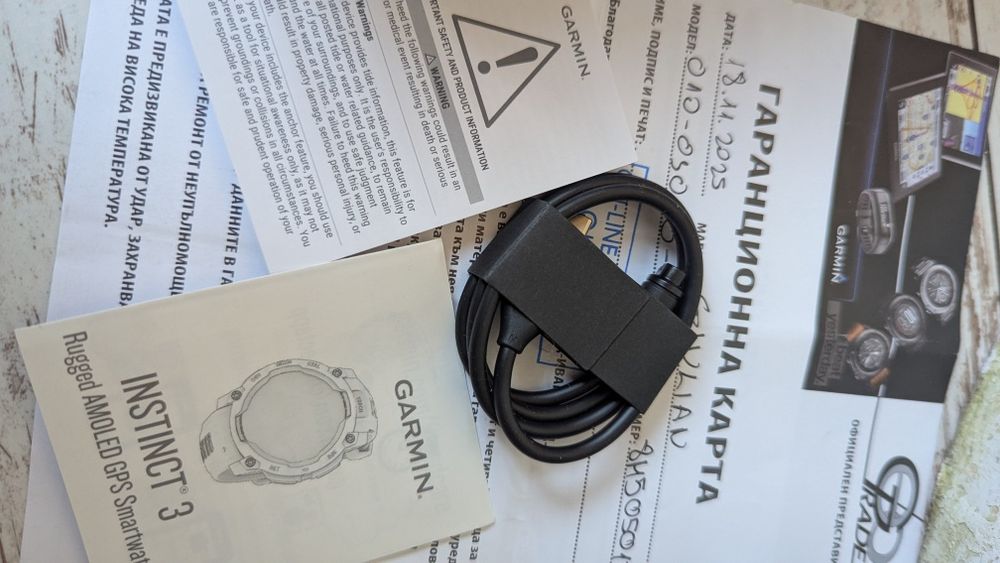 Garmin instinct 3 AMOLED 50мм. 2 години гаранция