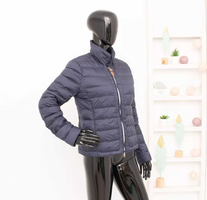 WOOLRICH оригинално дамско яке пухено синьо пълнеж пух и пера L