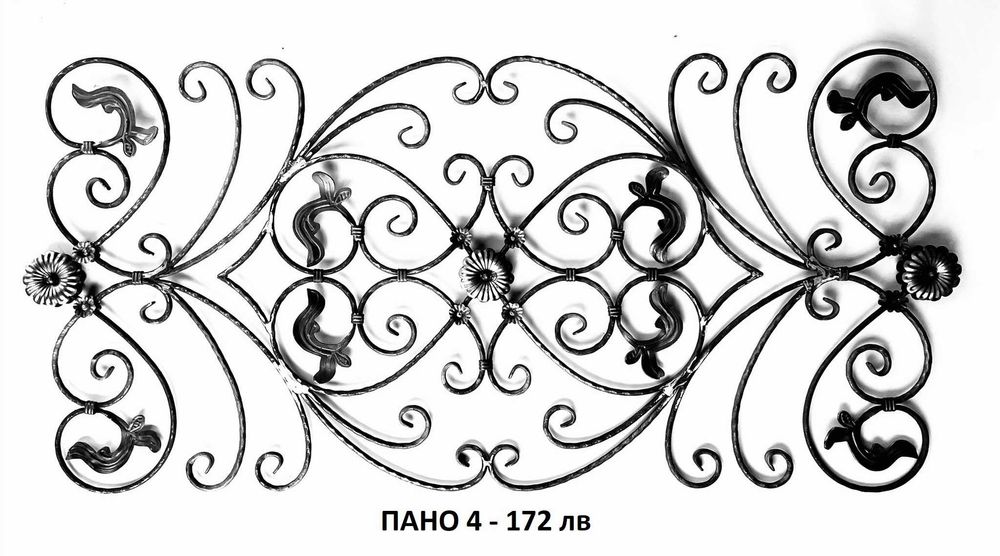 Парапетни пана от ковано желязо . ПРОМОЦИЯ до края на месеца.