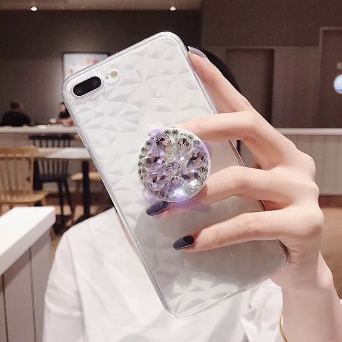 Husa silicon cu pietricele pentru Samsung Galaxy A40 / S10e