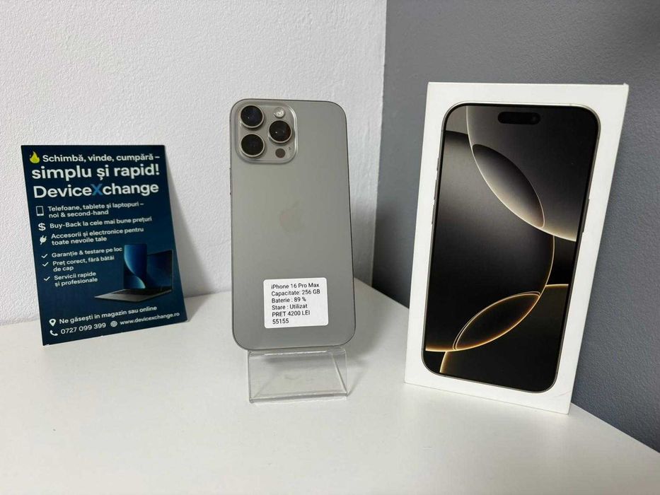 iPhone 16 Pro Max 256 89% SH * Garantie *Buy Back *deviceXchange