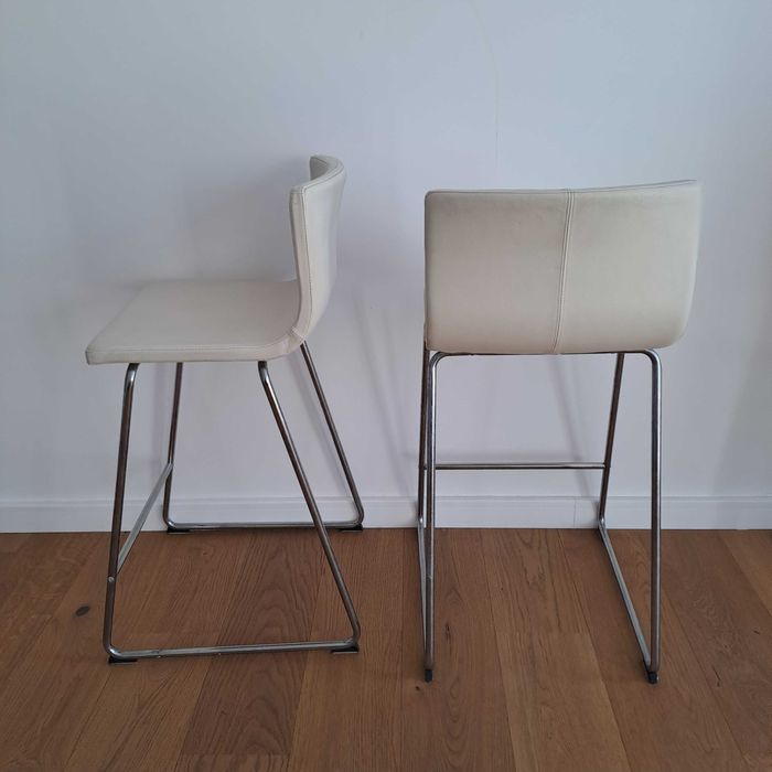 Set scaune bar de piele Ikea
