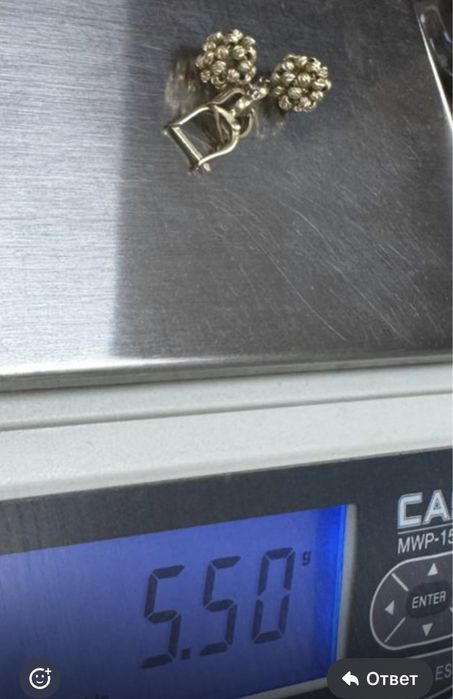 Золотые серьги 585 грамм 5,50