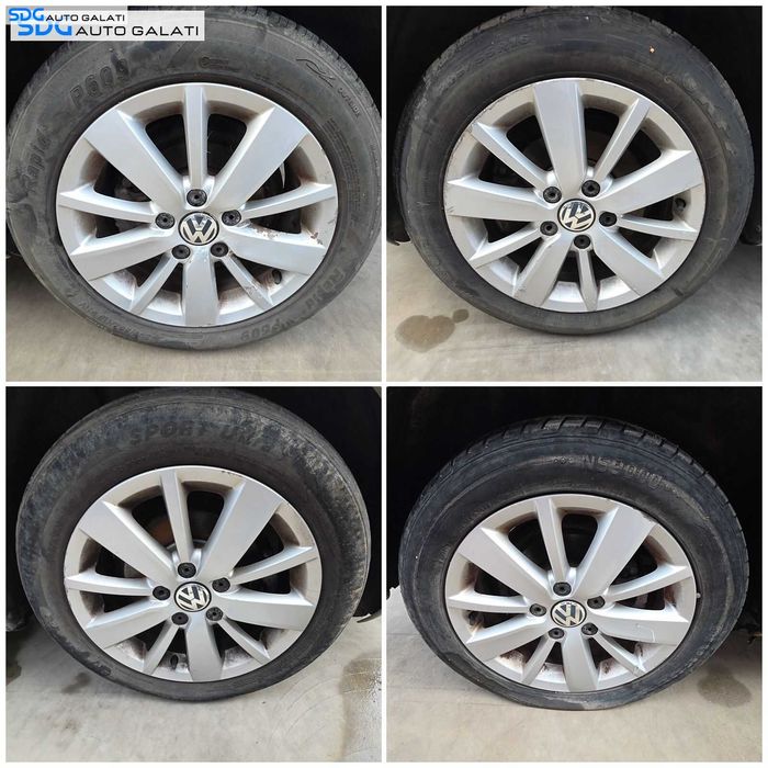 Set 4 Jante Janta Roata Roti Aluminiu 205 55 16 R16 Seat Leon 1P 2005 - 2012 PCD 5x112 CB 57.1 [Q10333]