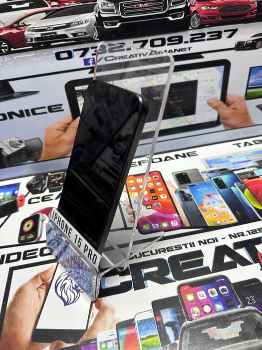 Iphone 15 PRO / 128 GB / 100% BAT - 17 cicluri / CreativAmanet