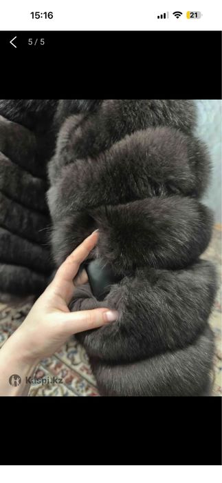 Шуба из песца женская