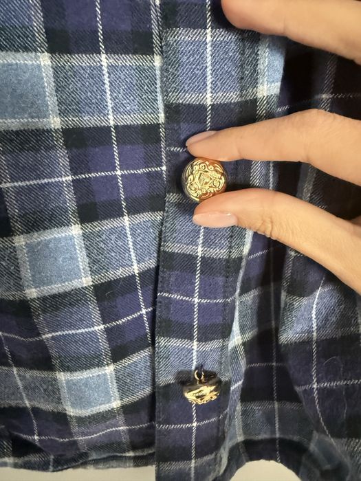 Camasa burberry cu nasturi bijuterie