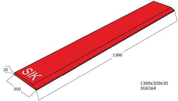 Lamă de uzură 1300 x 300 x 30 mm – rezistență ridicată pentru utilaje