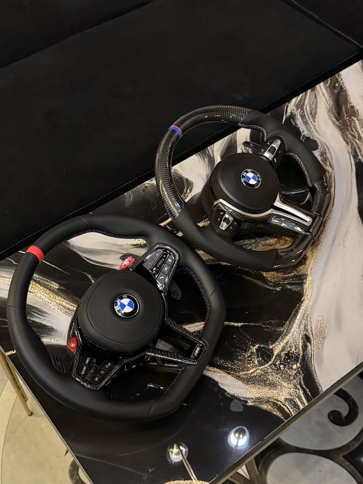 Бмв рули оригинал карбон !! Аирбак рабочий в наличии  bmw rul original