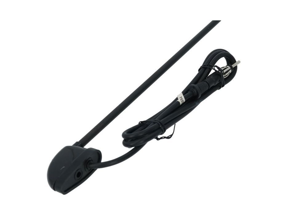 Antena auto laterala telescopica Carpoint, universala, neagra, 45-125 cm, 3 segmente, cu set montaj si cablu 1,3 m