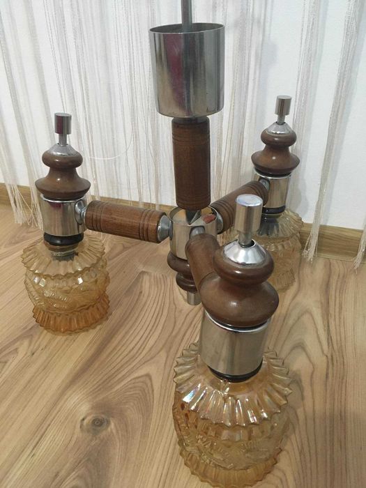 Полилей от соца дърво и хром