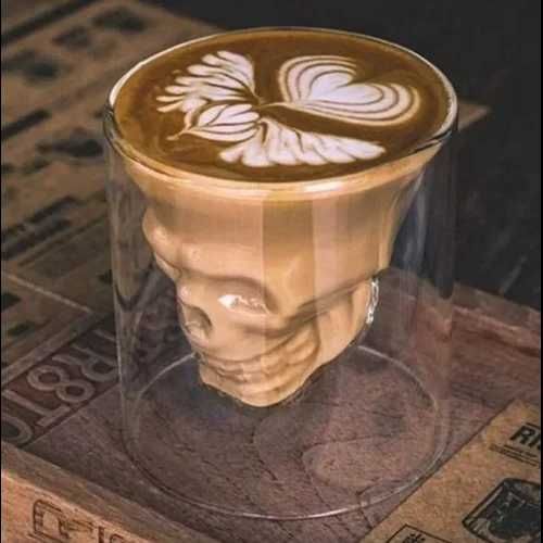 Ефектни чаши за уиски във формата на череп - комплект 4 бр