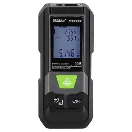 Лазерна ролетка  30 м DEDRA MC0932