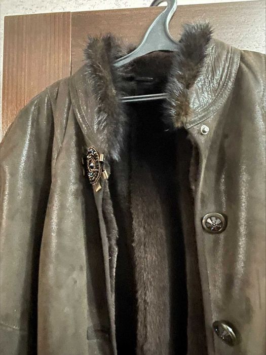 Дубленка модель летучая мышь