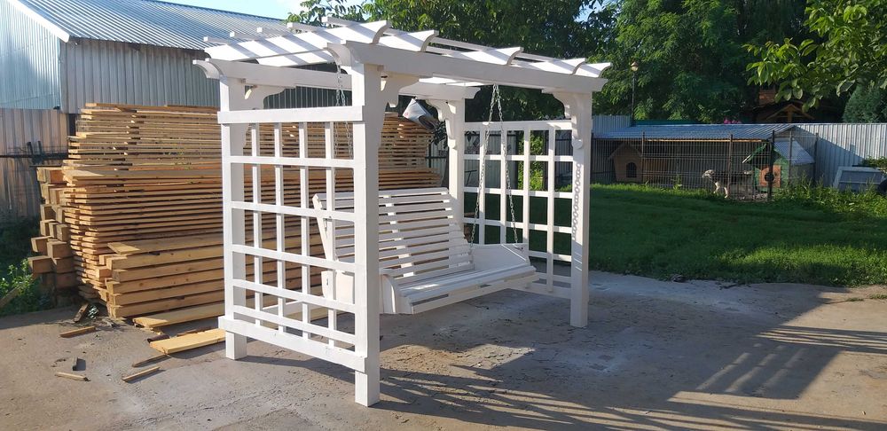 Balansoar rustic din lemn