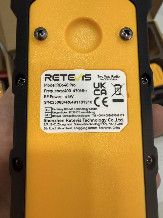 Set 6 bucati Retevis RB648P Pro Transmițător Wireless UHF 5W / sigilat