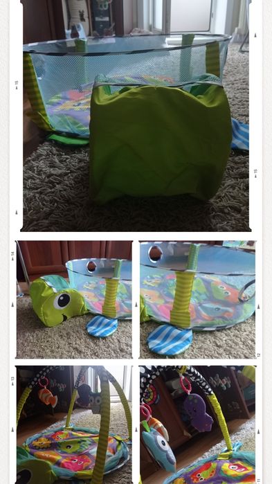 Продам развивающий коврик и погремушки