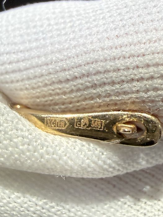 Золото 585  Серьги Масса: 2,14