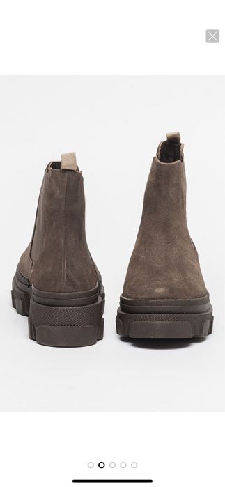 Ghete piele intoarsa si interior piele, MUSK, marime 38