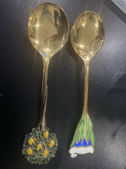 Позлатени Колекционерски Сребърни лъжици