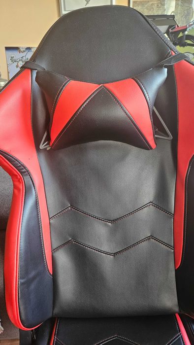 Геймърски стол / Gaming chair – удобен, ергономичен, черно-червен