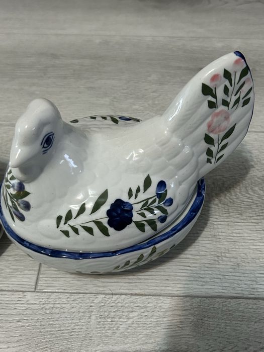 Старинен комплект  сервиз за яйца