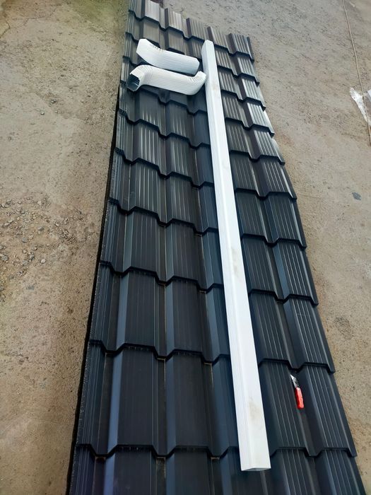 Водосток новый для крыши