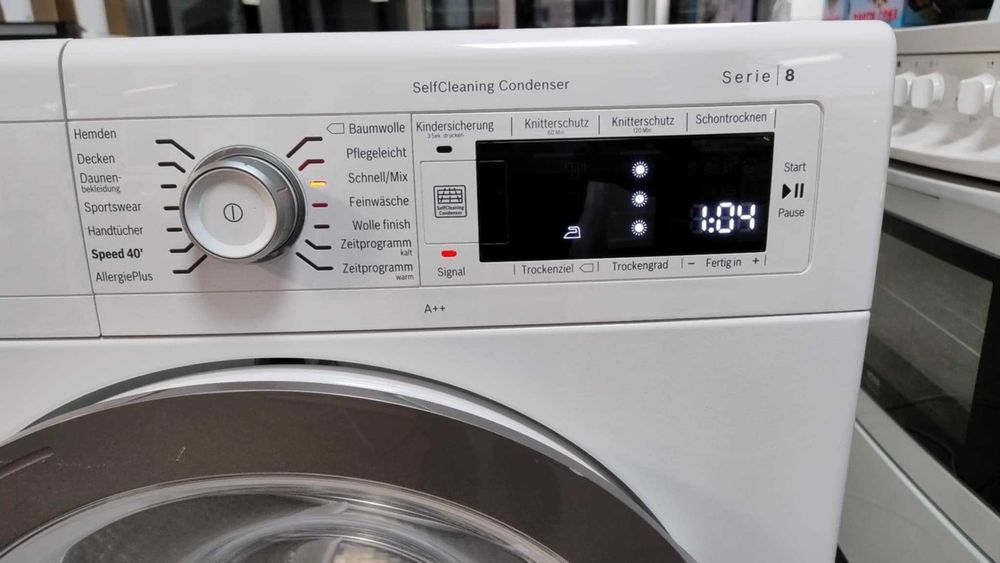 A++ Сушилня с термопомпа Bosch-Бош 8 кг Series 8 SensitiveDrying