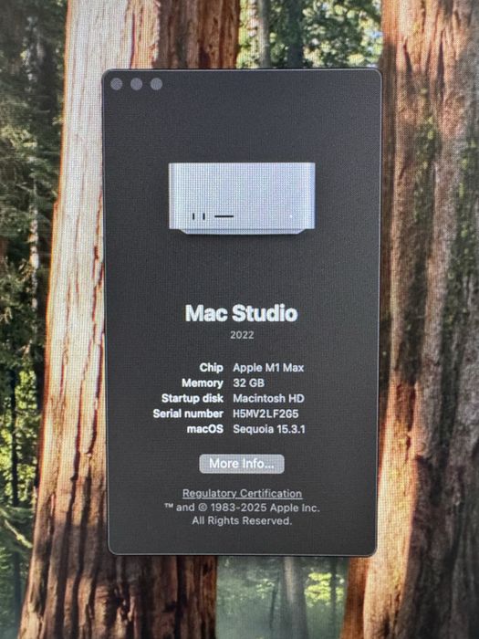 Mac Studio M1 Max 32GB Ram