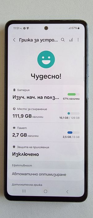 Продавам смартфон Samsung Galaxy A52s 5G