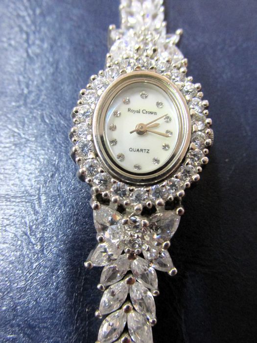 Дамски сребърен часовник royal crown