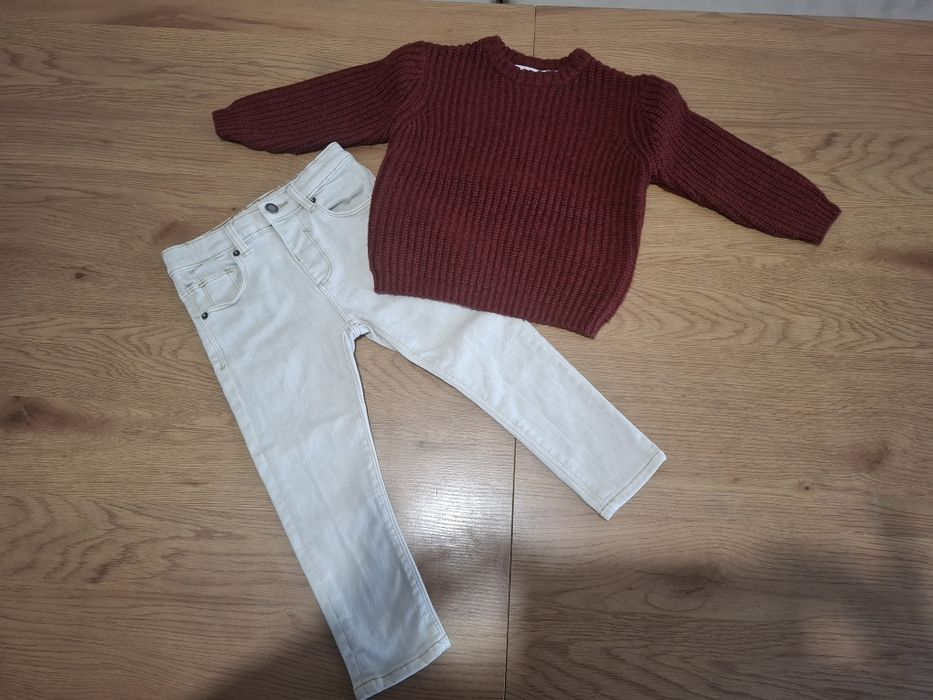 Дрешки zara и обувки zara и puma носени в 98см