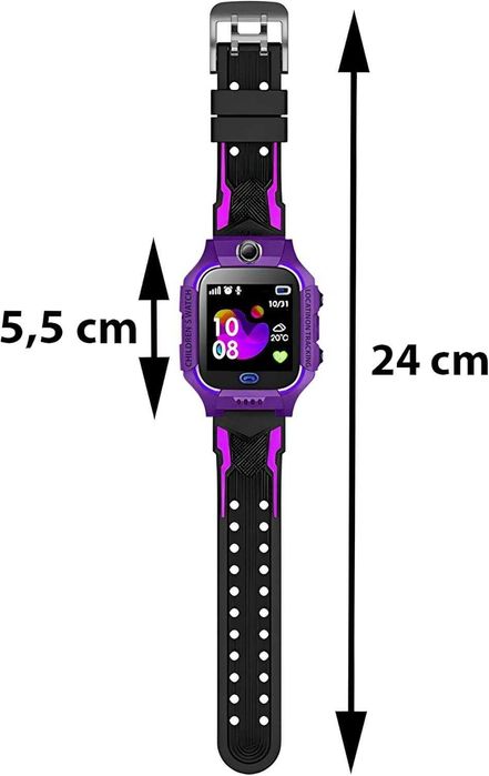 Детски смарт часовник Retoo със SIM Карта, GPS, SOS бутон, 1.44 инча, пълен комплект