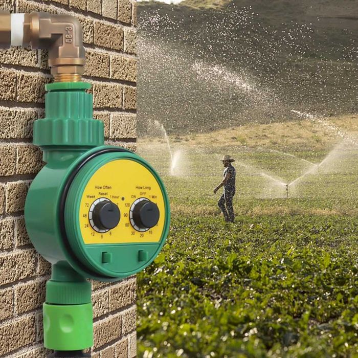 Таймер за автоматично поливане, електронен програматор 1-120 минути, комплект