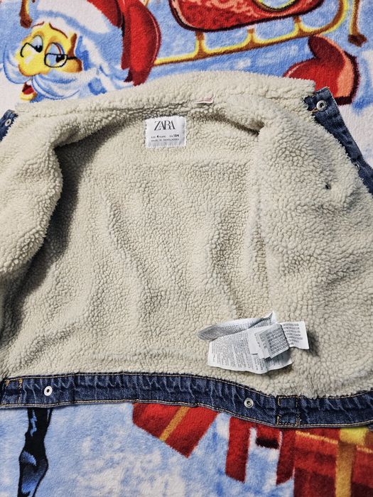 Geaca de blugi imblanita  Zara copii