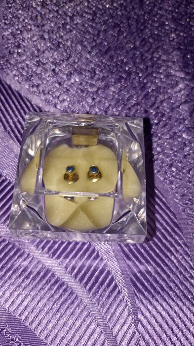 Серьги-медсплав позолота