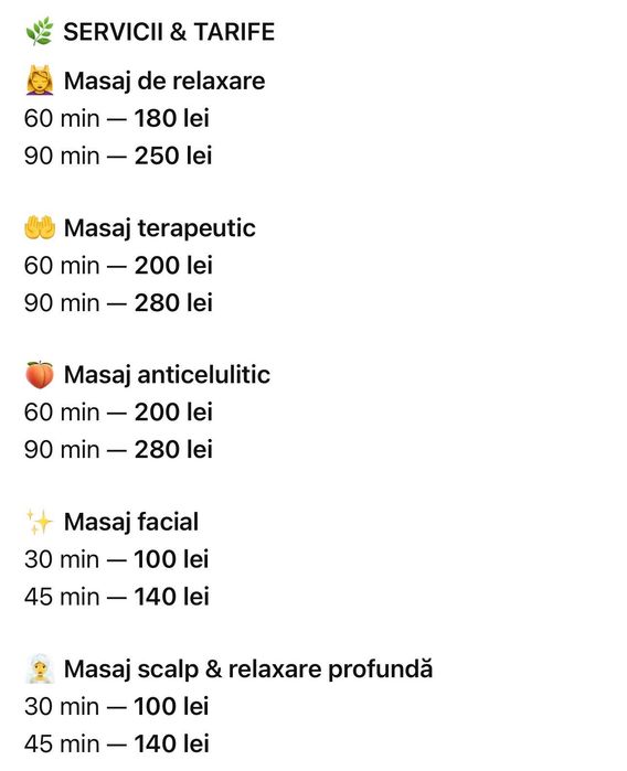 Masaj la domiciliu | Terapeut 11 ani experiență | Otopeni, Tunari, Băneasa