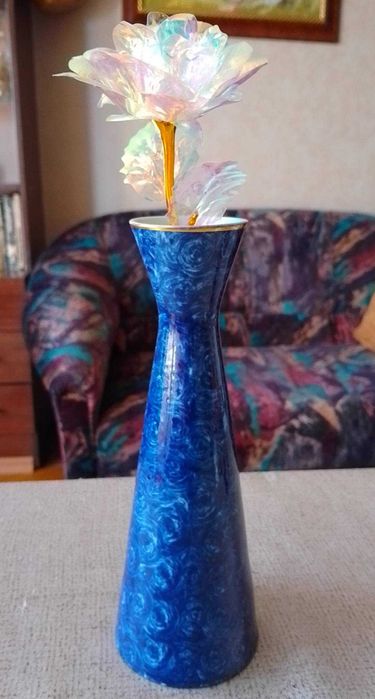 Порцеланова ваза кобалт Ilmenau