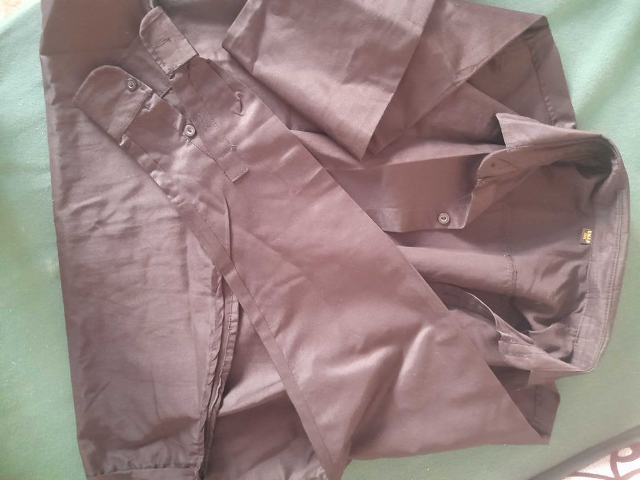 Рубашка муж. Чёрная и в клетку