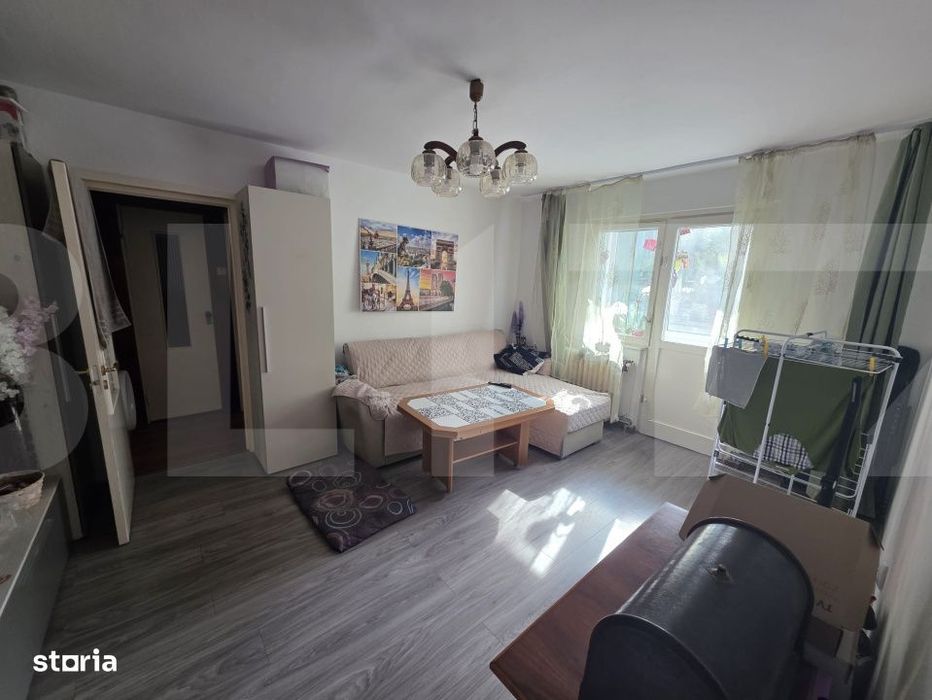 Apartament luminos cu 2 camere, etaj intermediar