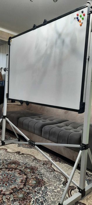 Магнитно-маркерная и меловая доска/ Магнитли-маркерли ва бўрли доска